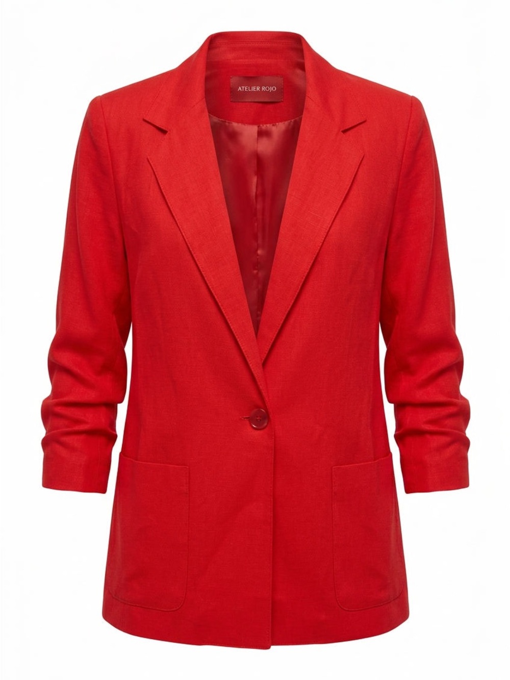 Sag Harbor Red Single-Button Blazer